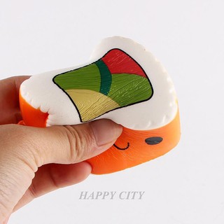 ► Squishy ◄ Squishy Sushi Cơm cuộn cam 84 nhập khẩu