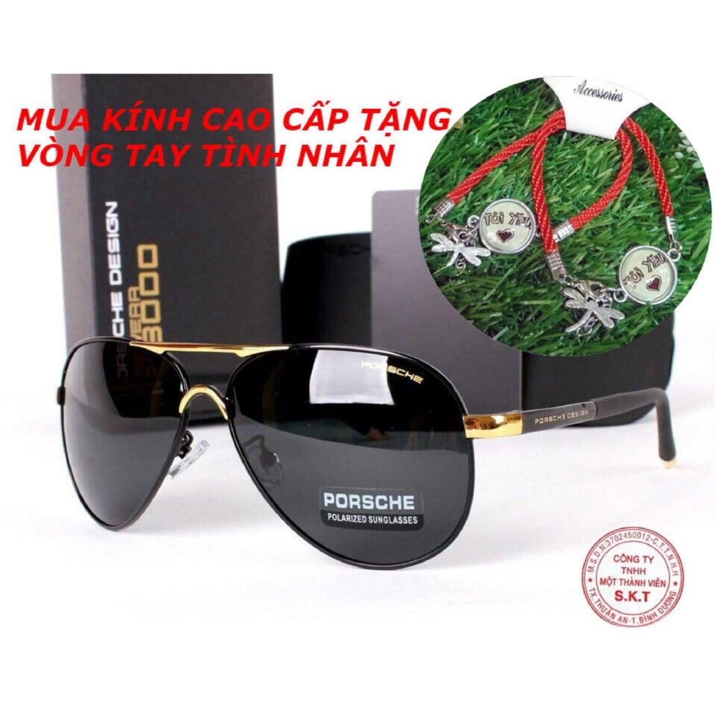 kính nam cao cấp tặng lách tay dễ thương