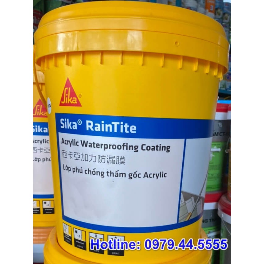 Sơn chống thấm SIKA vật liệu chống thấm dột [𝐂𝐇𝐈́𝐍𝐇 𝐇𝐀̃𝐍𝐆], giá rẻ chiết khấu 50%