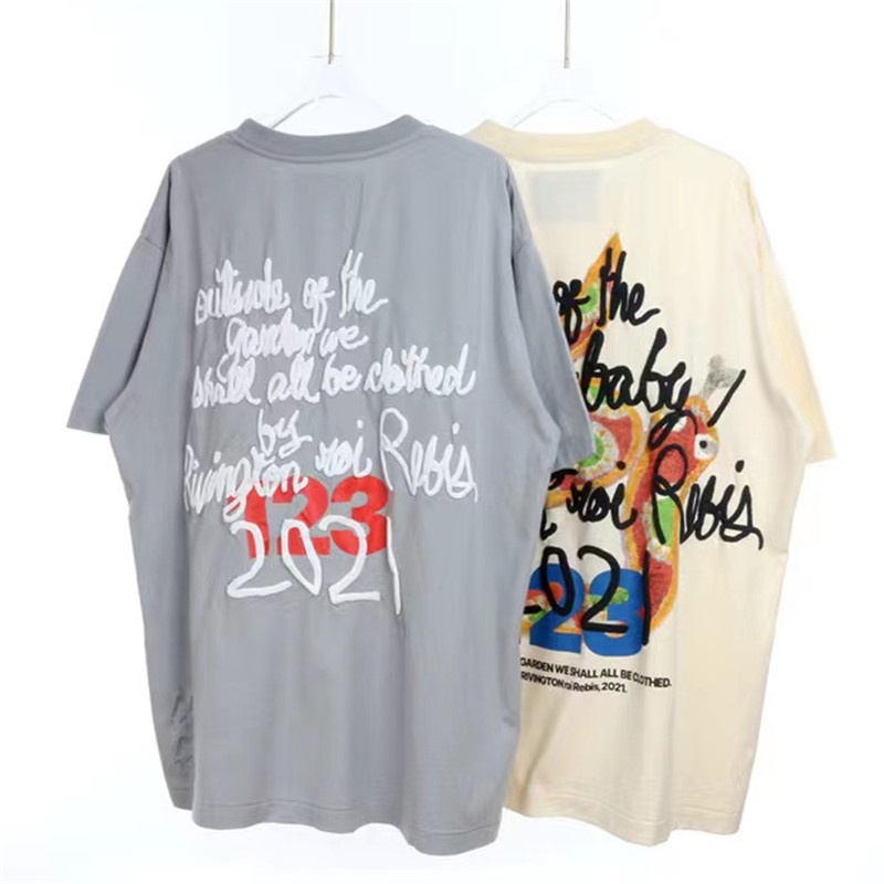 Áo Thun Tay Ngắn In Chữ RRR123 Thời Trang Cho Nam Nữ