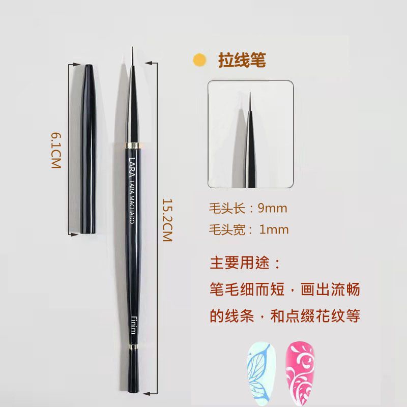 Bộ cọ vẽ nét, vẽ màu nước, cọ đầu tròn trang trí móng