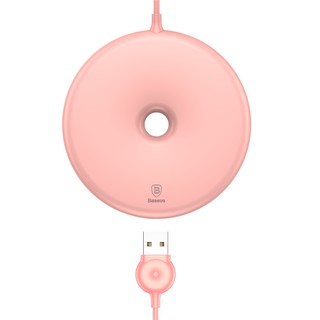 Sạc không dây baseus donut-ip x/8/8+/ s8/s8+/note8 - chuẩn qi - chính hãng - siêu tản nhiệt