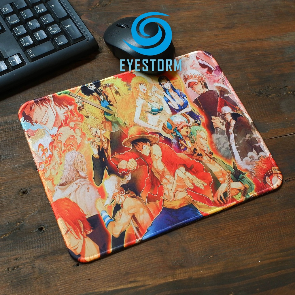 Lót chuột, bàn di chuột, mouse pad One Piece - Đảo Hải Tặc cỡ 26x21cm