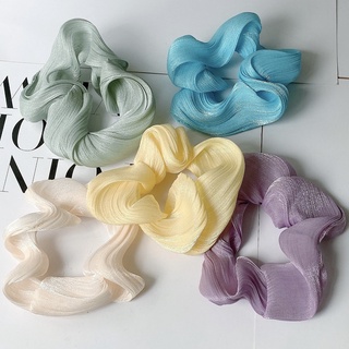 Dây Buộc Tóc Vải Lụa Satin Cỡ Lớn Phong Cách Pháp Thời Trang Cho Nữ
