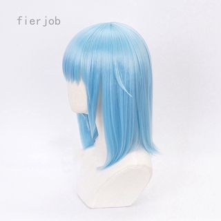 [Hàng mới về] Tóc giả kèm mũ màu xanh lam hóa trang rimuru