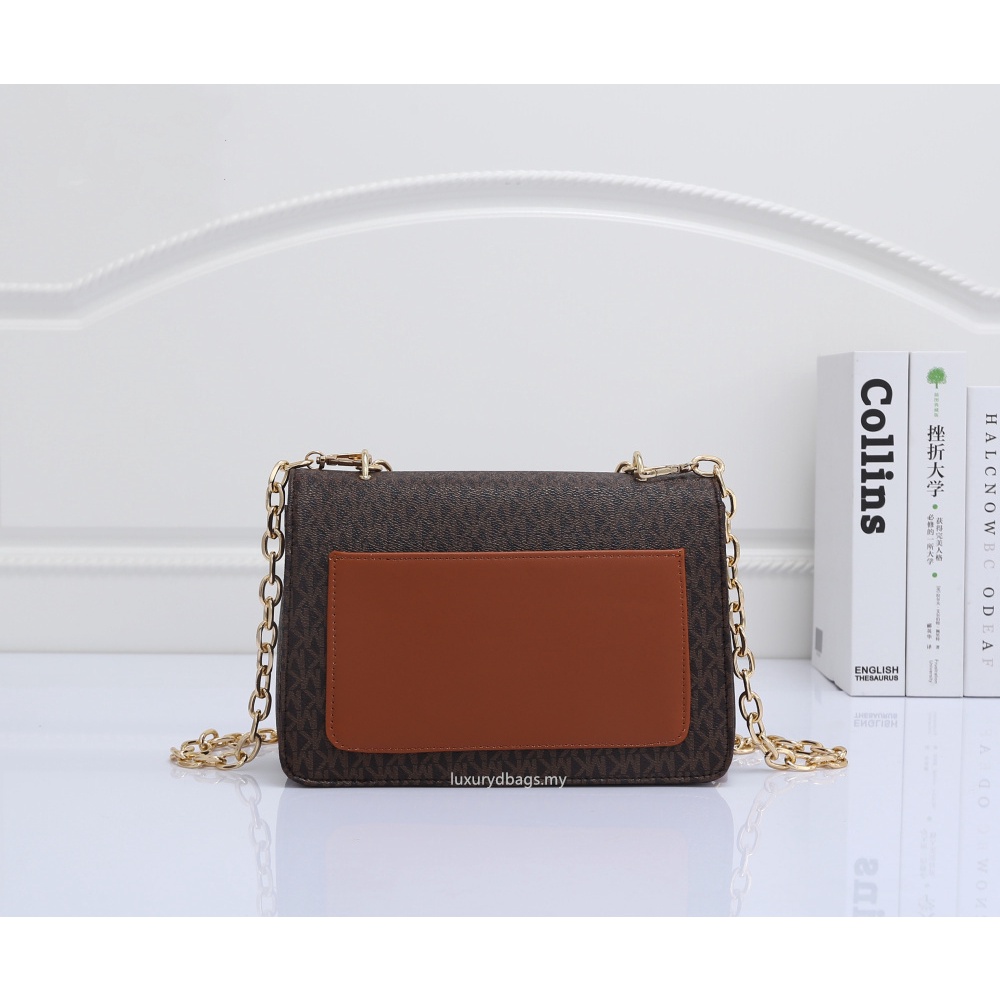 Túi Xách Đeo Chéo Phối Dây Xích Đôi Thời Trang Cao Cấp Dành Cho Nữ