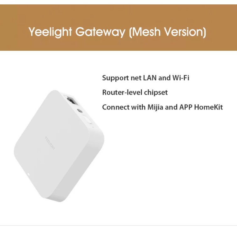 Cổng kết nối Wifi Trung Tâm Xiaomi Yeelight Mesh Gateway Hub YLWG01YL - Bản Quốc Tế Nhập Khẩu Chính Hãng