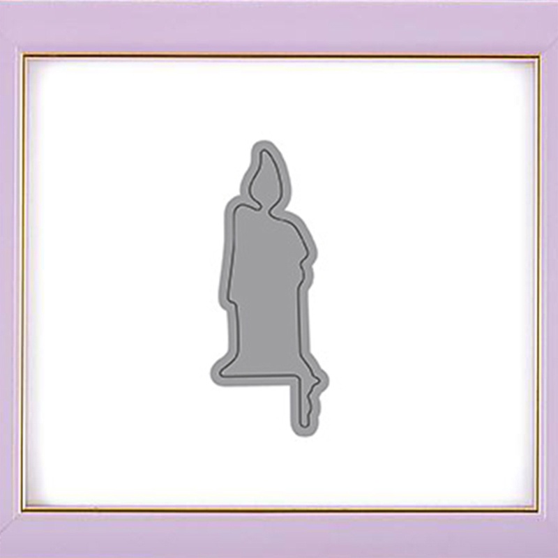 Khuôn Cắt Giấy Làm Từ Kim Loại Hình Cây Nến Trang Trí Scrapbook