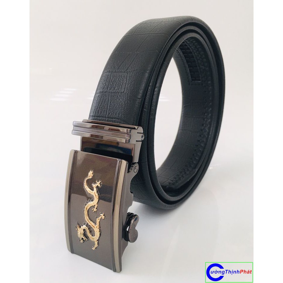Dây nịt, thắt lưng nam mặt trượt khóa tự động cao cấp
