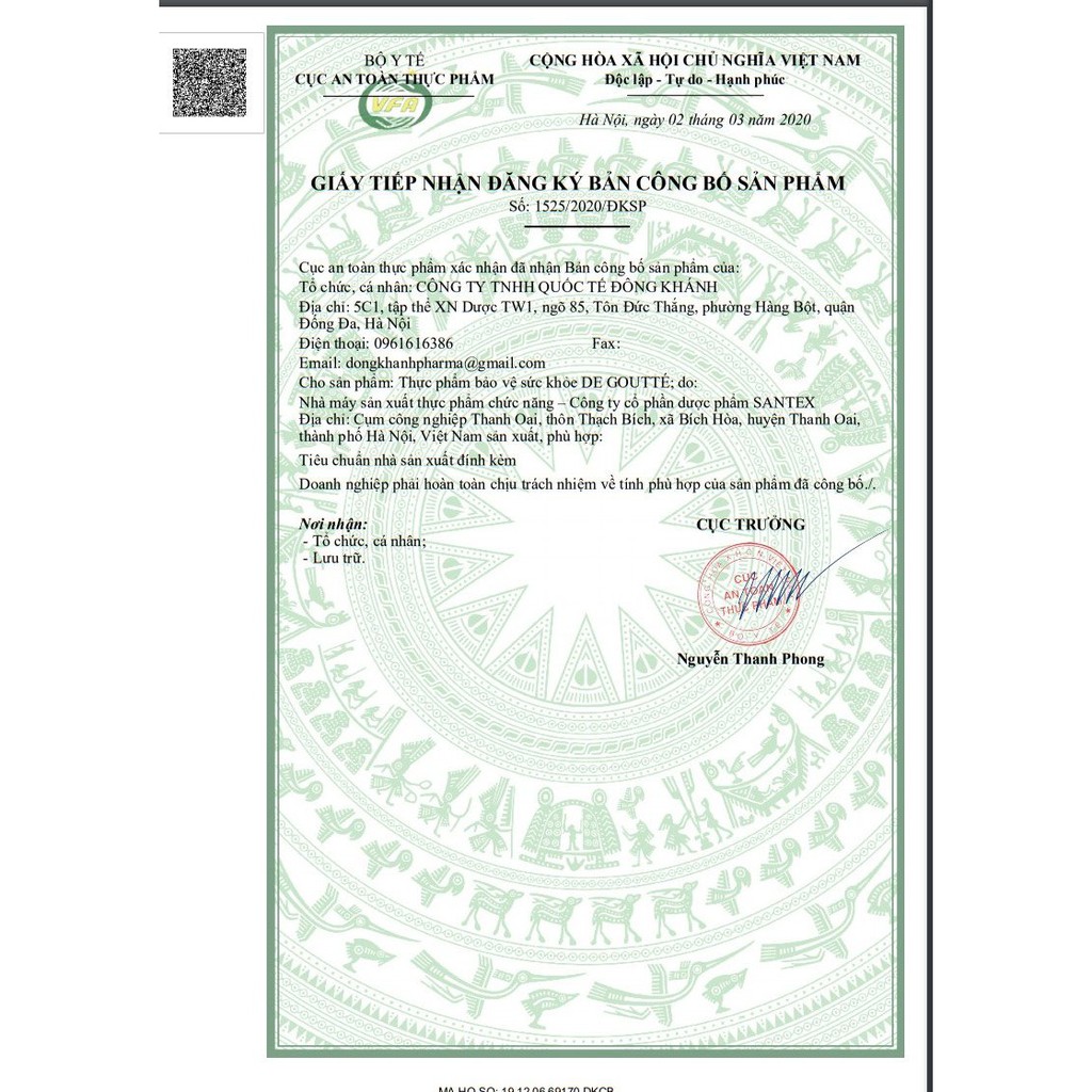 Viên uống hỗ trợ de goutté