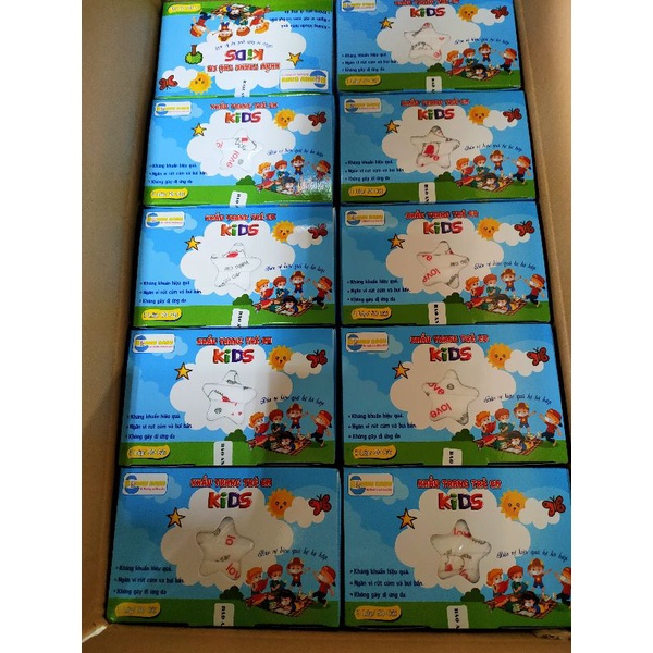 (50cái/hộp)👉Khẩu trang y tế trẻ em kháng khuẩn 3 lớp BA Kids