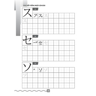 Tập Viết Tiếng Nhật Căn Bản Katakana