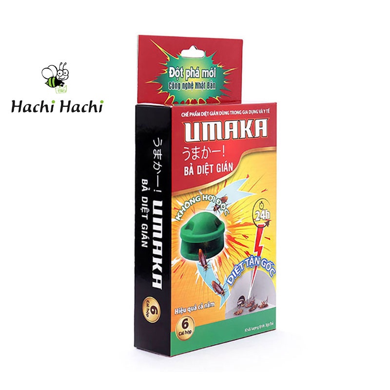 Bả diệt gián Umaka hộp 6 viên - Hachi Hachi Japan Shop