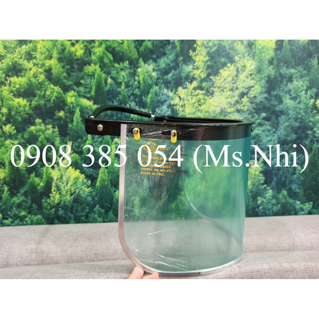 Bộ mặt nạ mài cắt hãng Usafety (Gọng lò xo kèm kính che mặt)- Hình thật