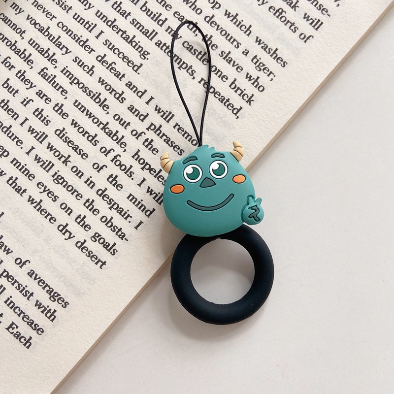 Dây Đeo Điện Thoại Bằng Silicon Mềm Họa Tiết Hoạt Hình Dễ Thương