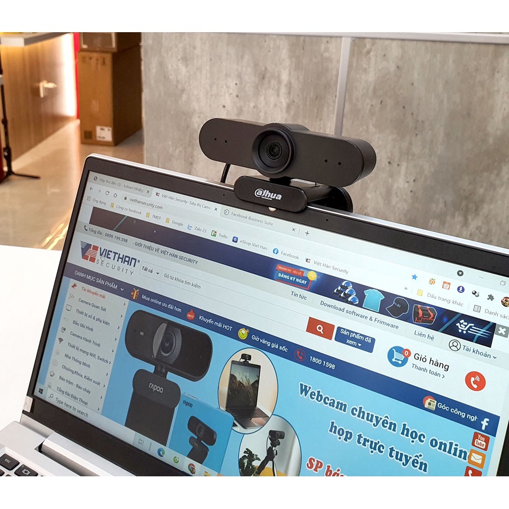 Webcam Dahua UC320 Full HD 1080p có mic - học online BH 24 tháng DSS Phân Phối