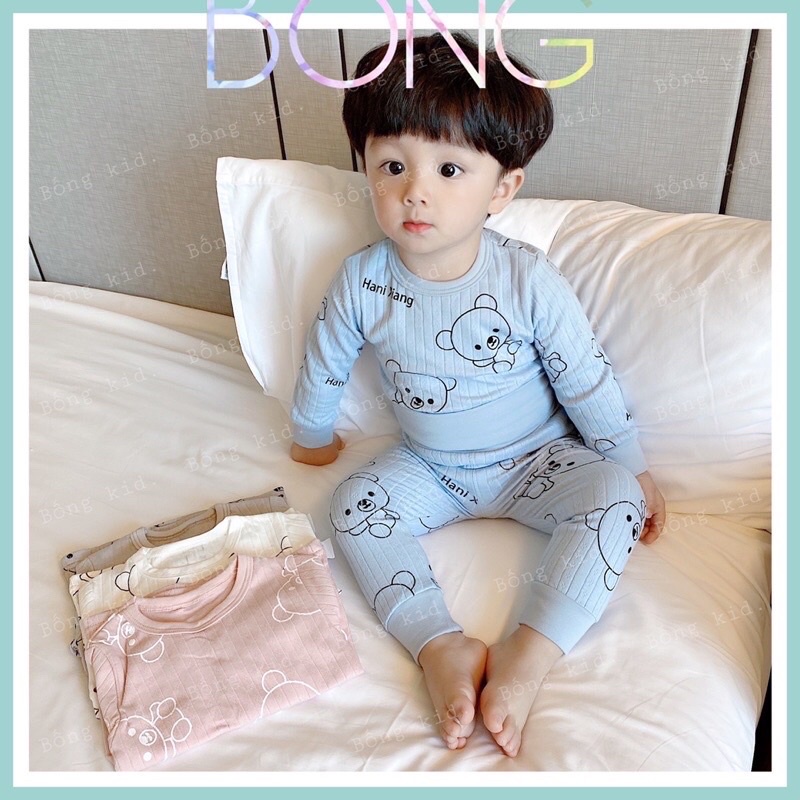 bộ gấu cho bé từ 8-17kg chất mềm mịn