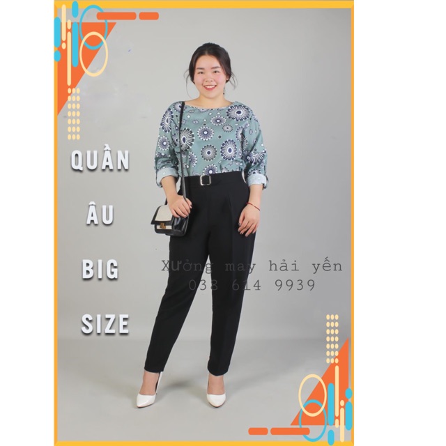 Quần âu big Size 60kg - 83kg