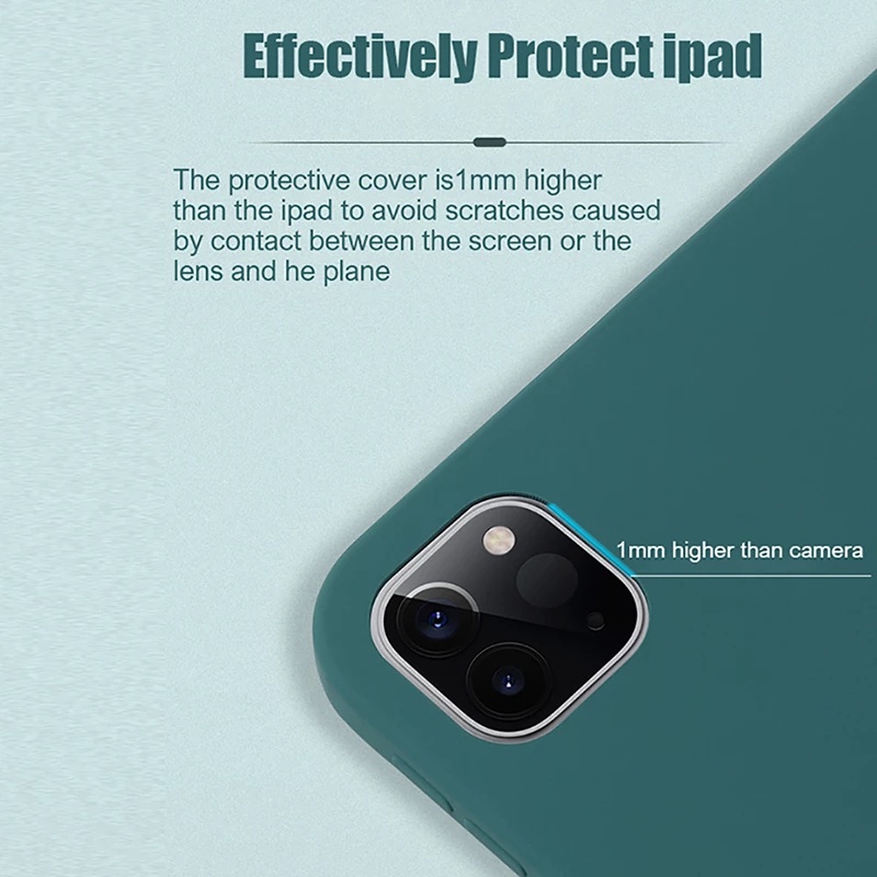 Ốp Silicone Chống Sốc Ipad Pro 11 2021 3rd M1 Air 4 10.9 10.2 8th 7th 9.7 2018 6th 5th Air 3 10.5 Air 2 1 Mini 5 4