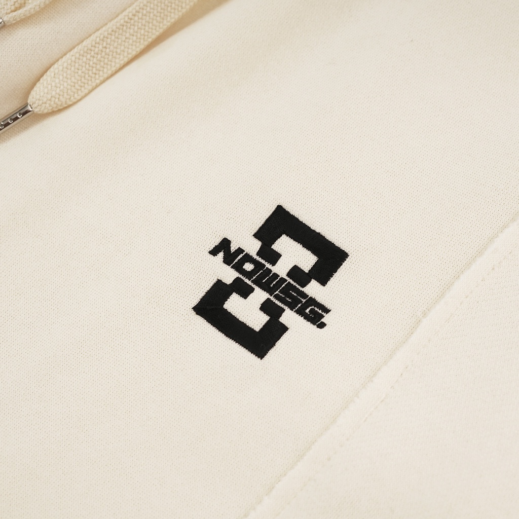 Quần dài nỉ NEEDS OF WISDOM Straight Raw Sweatpants - Cream - Local Brand Chính Hãng