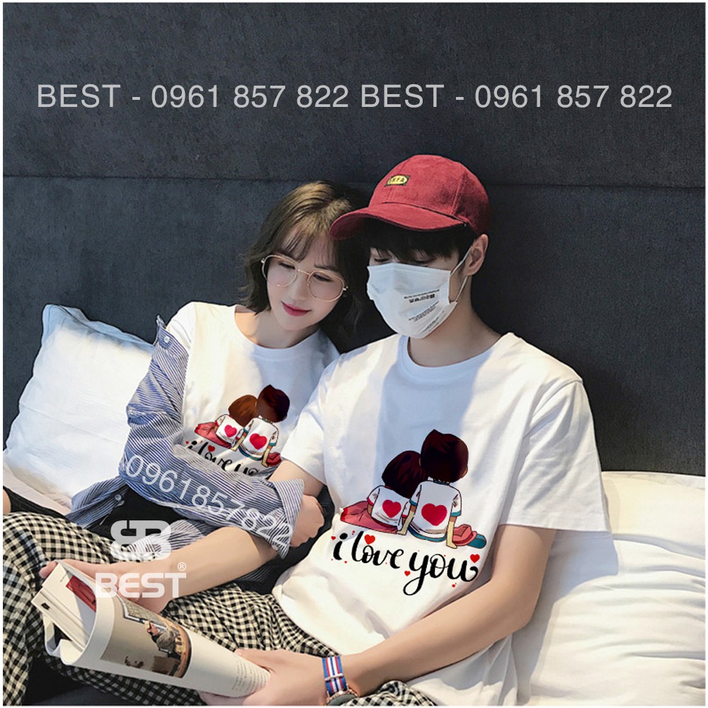 ÁO ĐÔI NAM NỮ ĐẸP I LOVE YOU ( BEST )