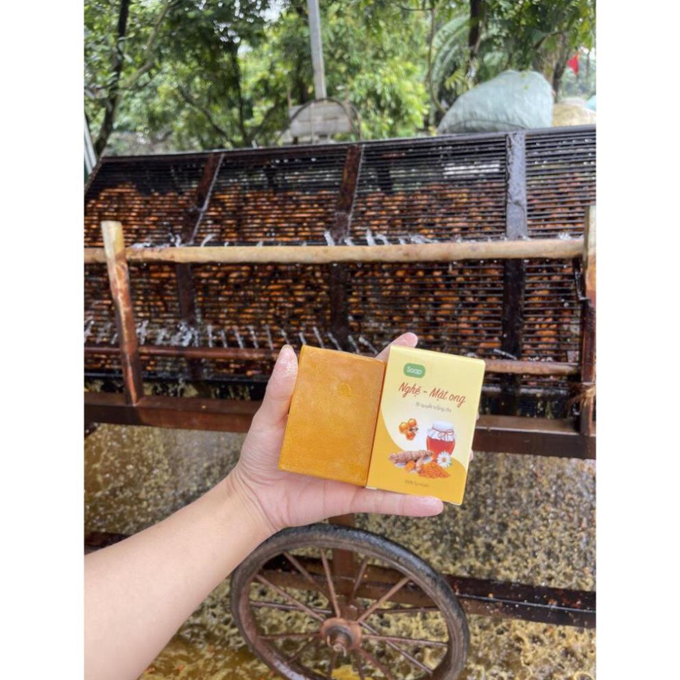 Xà phòng thảo dược nghệ chiết xuất tinh chất mật ong - Xà bông trắng da khử thâm từ mướp đắng, tràm trà an toàn | BigBuy360 - bigbuy360.vn