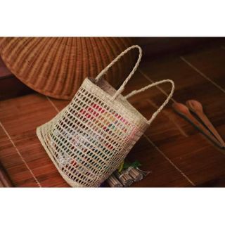 Túi cói đi chợ đan thủ công siêu bền MS 145