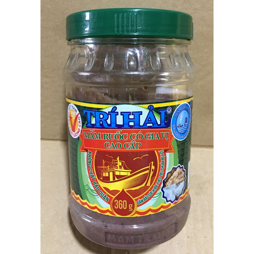 Mắm ruốc Trí Hải có gia vị cao cấp, đặc sản Bà Rịa-Vũng Tàu hũ 360g