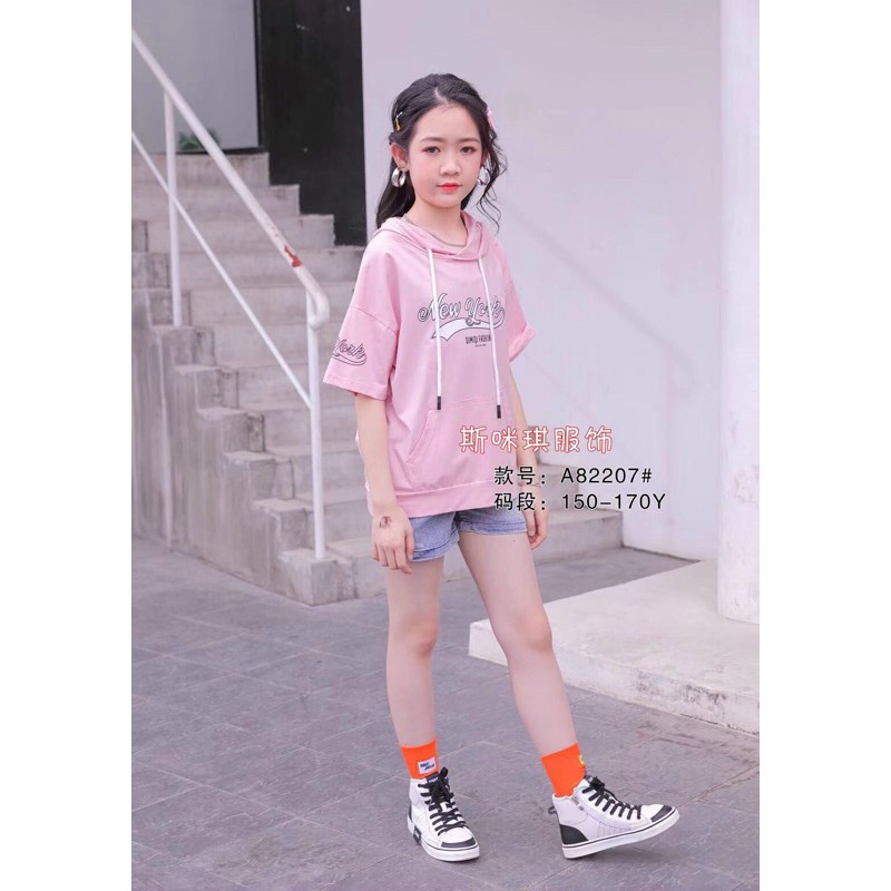 Áo hoodie cộc tay bé gái SBGH22 SBGH21 SBGH23 SBGH24