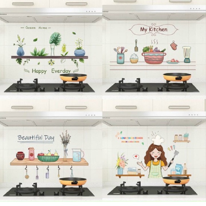 Decal Dán Bếp 3D