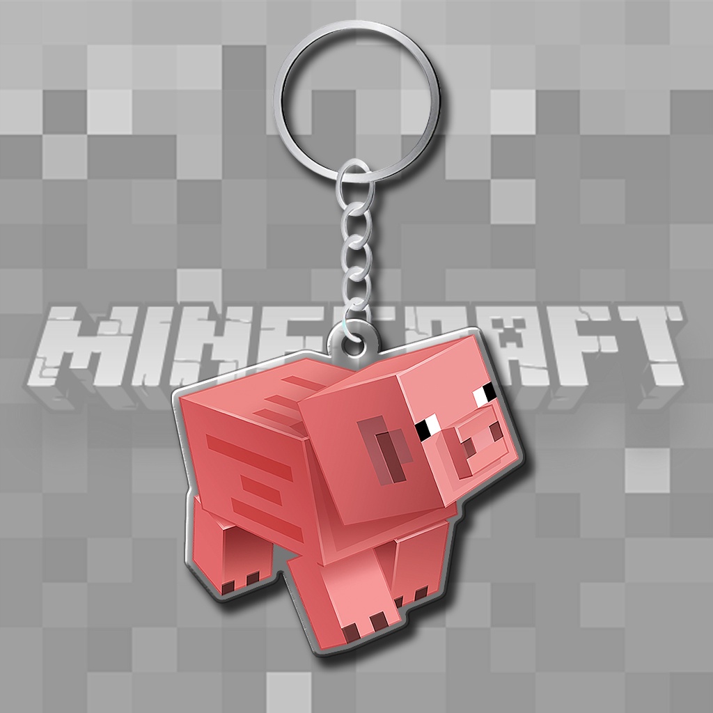 Móc khóa game minecraft phụ kiện pixel cute dễ thương phụ kiện shop HM Decor