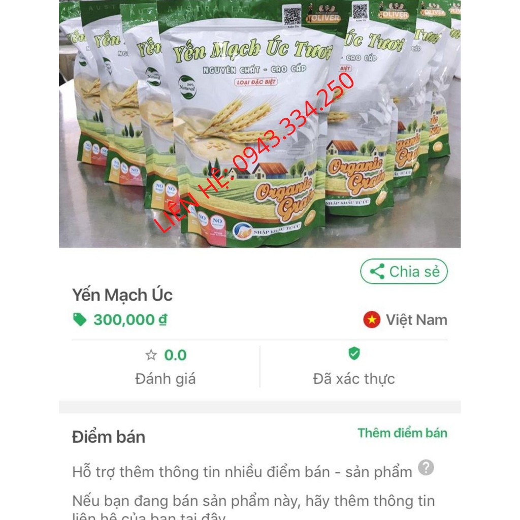 YẾN MẠCH GIẢM CÂN 1KG Úc Tươi cán vỡ Oliver tặng thực đơn giảm cân, ngũ cốc yến mạch ăn liền cán vỡ - YMO