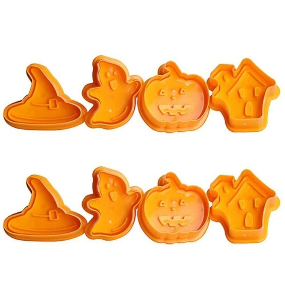 Set 8 Khuôn Nhấn Bánh Quy 3D Chủ Đề Halloween