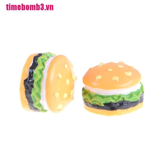 Set 10 Mô Hình Bánh Hamburger Tỉ Lệ 1: 12 Trang Trí Nhà Búp Bê