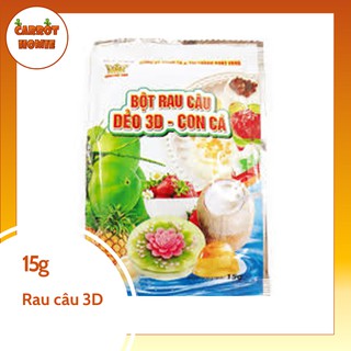 Bột rau câu con cá dẻo 3D