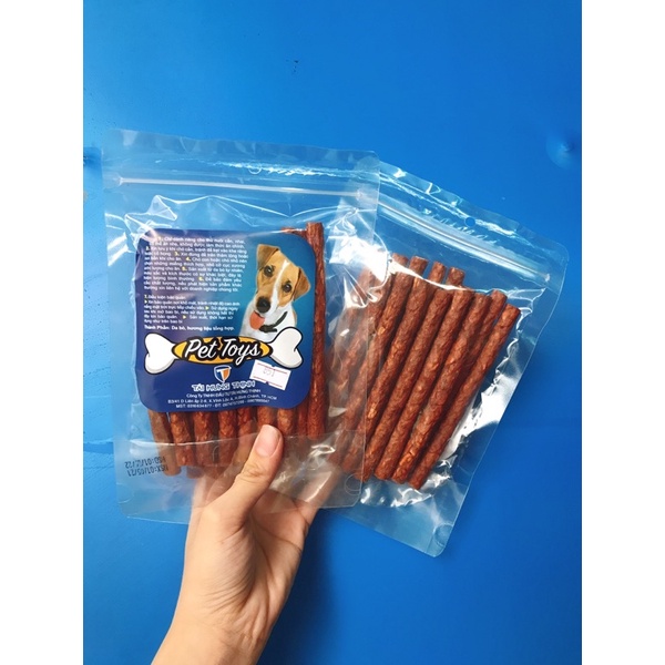Bánh xương snack làm từ da bò cho chó TÀI HƯNG THỊNH