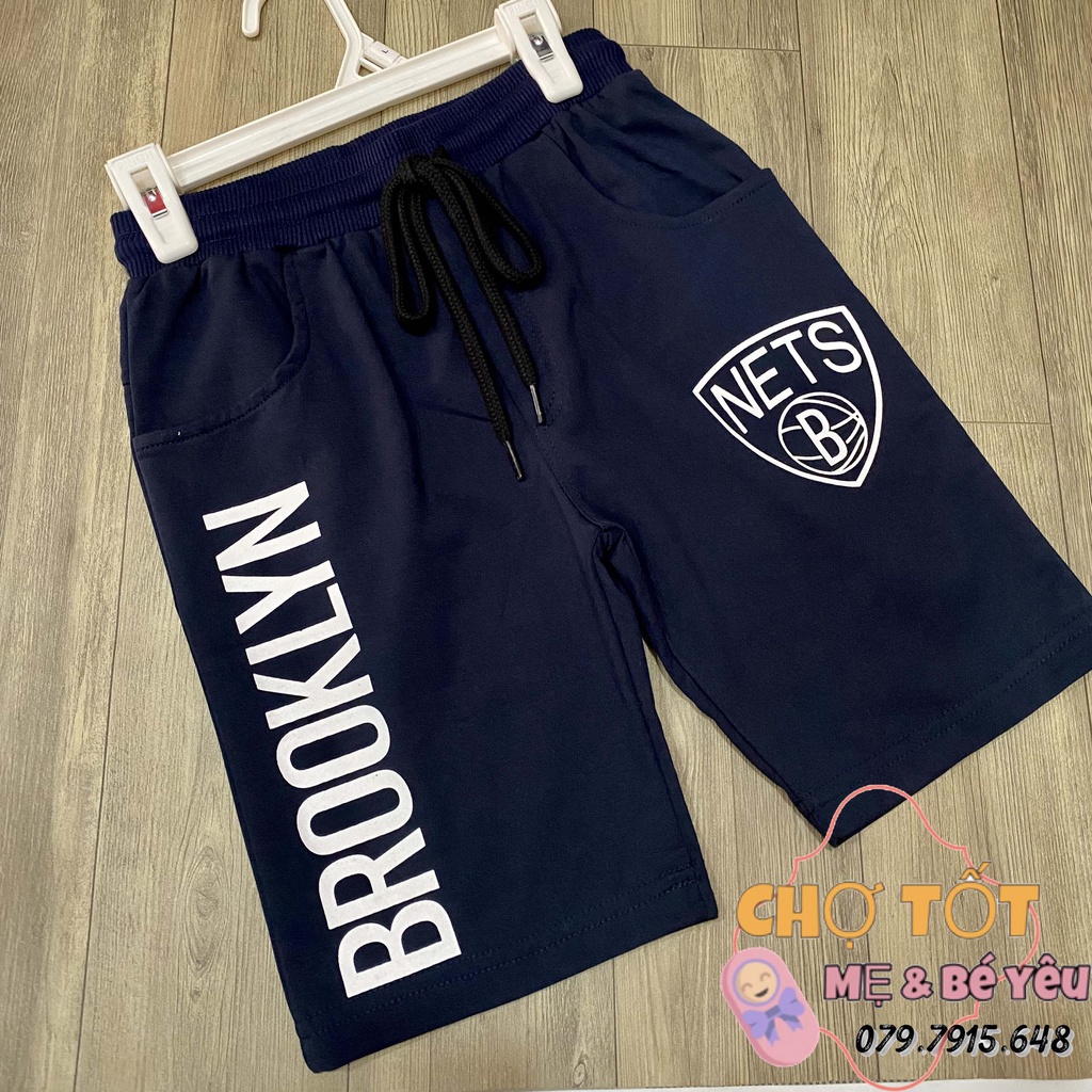 Quần lửng thun bé trai cotton xuất khẩu (15-28kg)