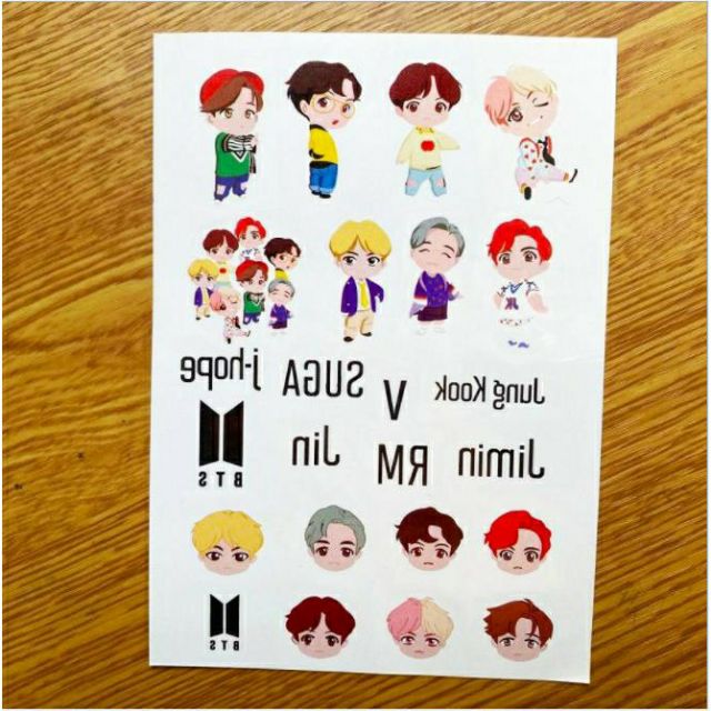 Stickers chibi BTS Pop-Up Store