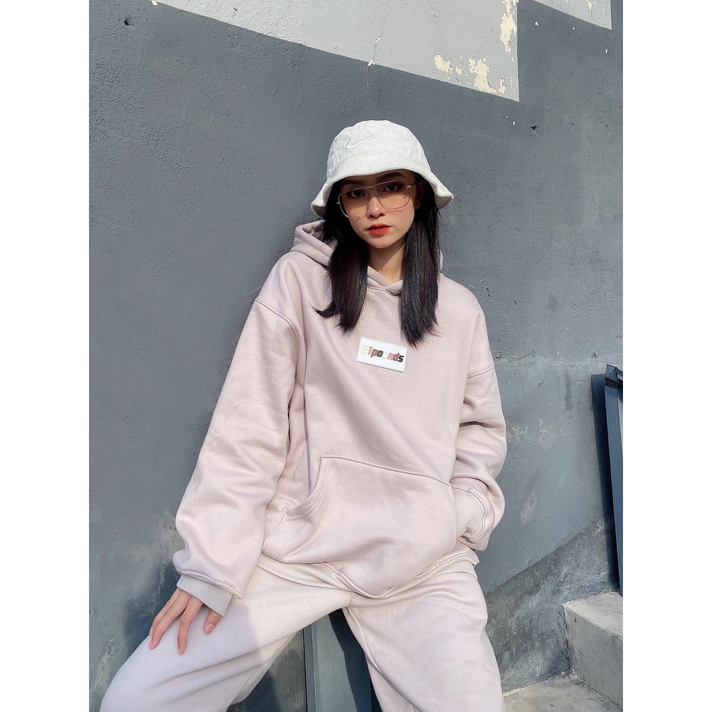 Áo Hoodie nỉ bông color blocked 21pounds
