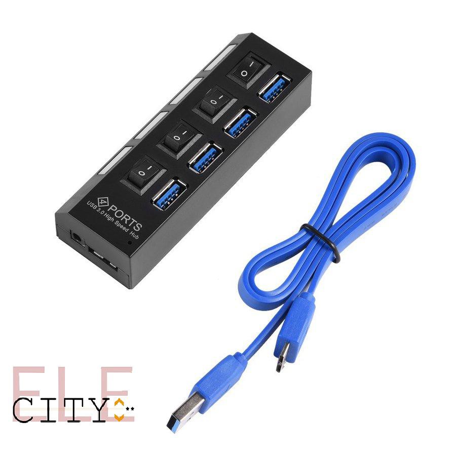 Bộ Chia 4 Cổng Usb 3.0 107ele Kdq1 5gbps Cho Pc Laptop