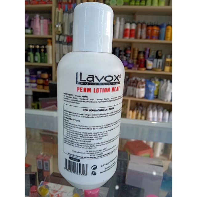 Kem uốn nóng Collagen Lavox 500mlx2 Tặng Giấy uốn nóng