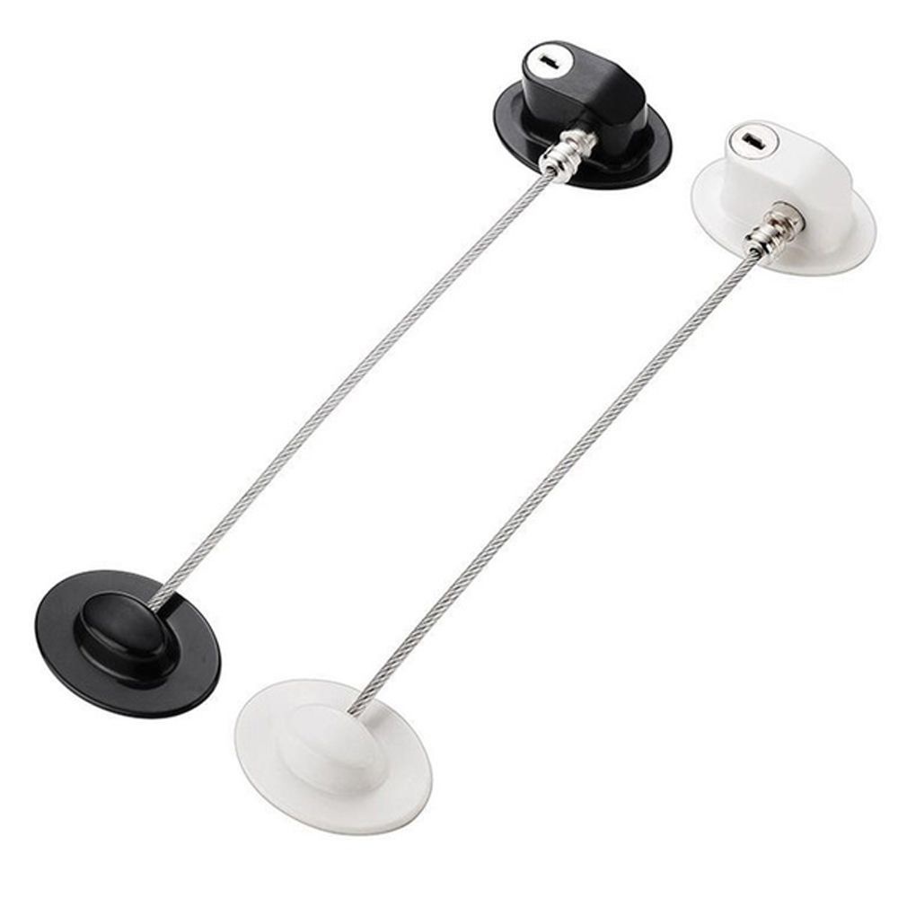 Dây khóa cài cửa sổ /toilet/ tủ quần áo không cần khoan bằng nhựa bảo vệ an toàn cho em bé nhiều màu sắc lựa chọn