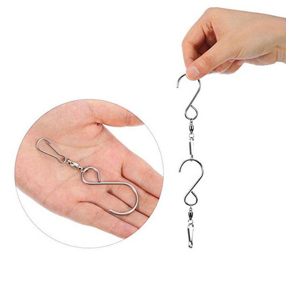 Set 10 Móc Treo Chậu Cây / Chuông Gió Dạng Xoay Đa Năng Bằng Năng Lượng Mặt Trời