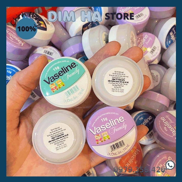 Kem Nẻ Vaseline Family Gấu - 15 Gram Ảnh Thật