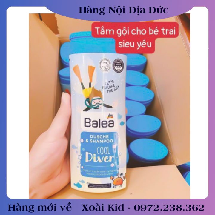 [auth] Sữa tắm gội Balea cho bé trai và bé gái 300ml- Nội địa Đức Đủ Bill [Hot]