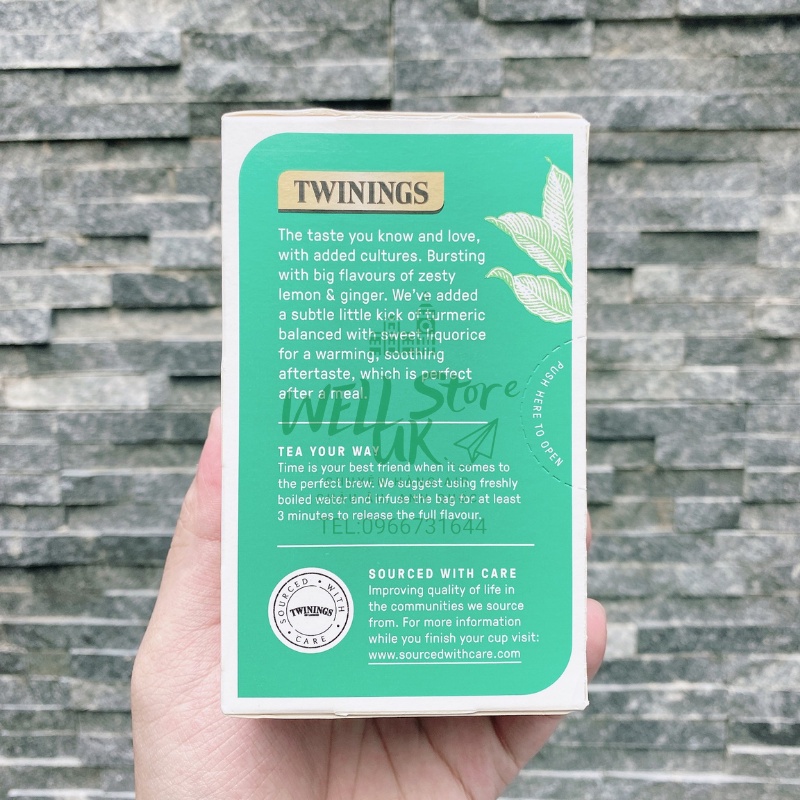 [ Hàng nội địa Anh] Trà túi lọc TWININGS BIOBLENDS  3 hương vị, hộp 18 gói