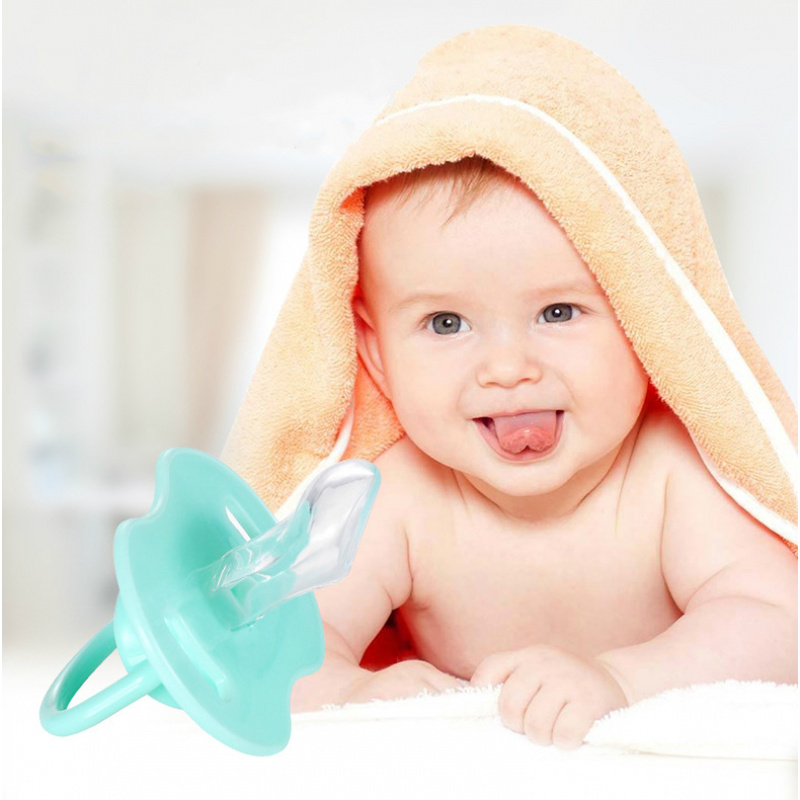 Núm Vú Silicone Cho Bé Ngậm Mọc Răng