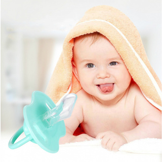 Núm vú silicone cho bé ngậm mọc răng