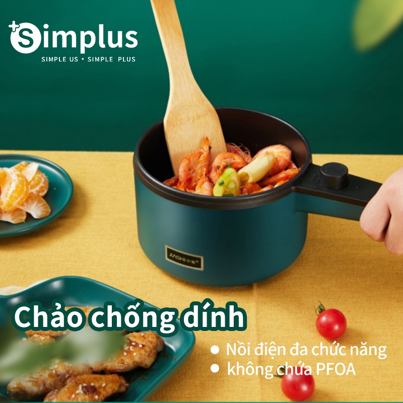 [Mã BMBAU50 giảm 10% đơn 99k] Nồi Lẩu Điện Mini Đa Năng 1 Tầng, Chảo Điện Đa Năng