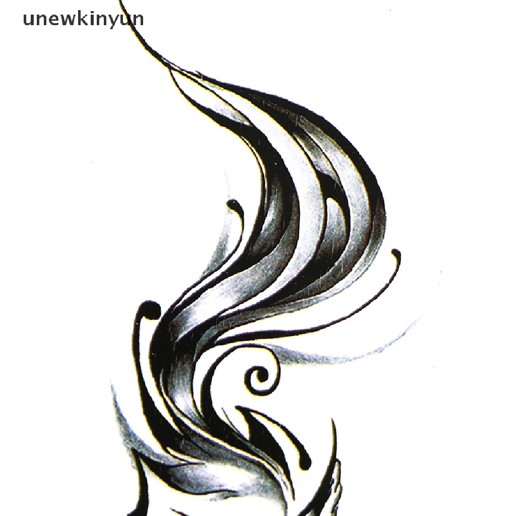 Set 2 Hình Xăm Dán Tạm Thời Chống Nước Hình Cáo Màu Đỏ Đen Dành Cho Nữ